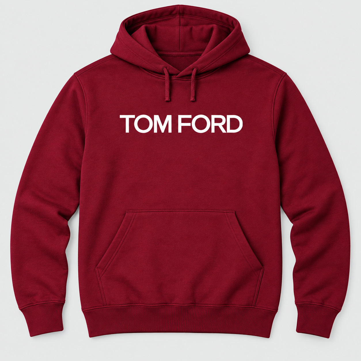 Men's Tom Ford Pullover Hoodie | Color: Burgundy | View 5