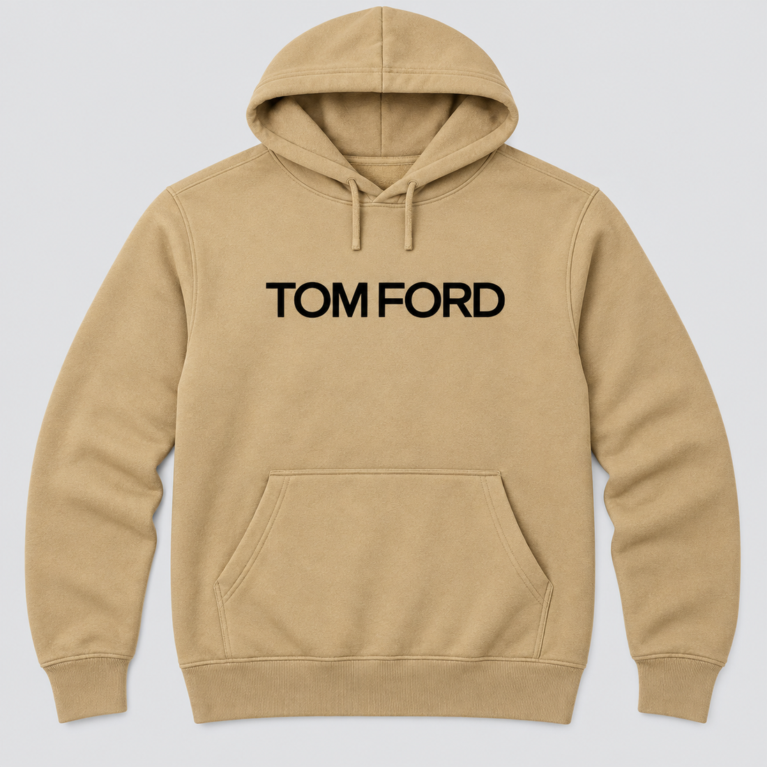 Men's Tom Ford Pullover Hoodie | Color: Khaki | View 5