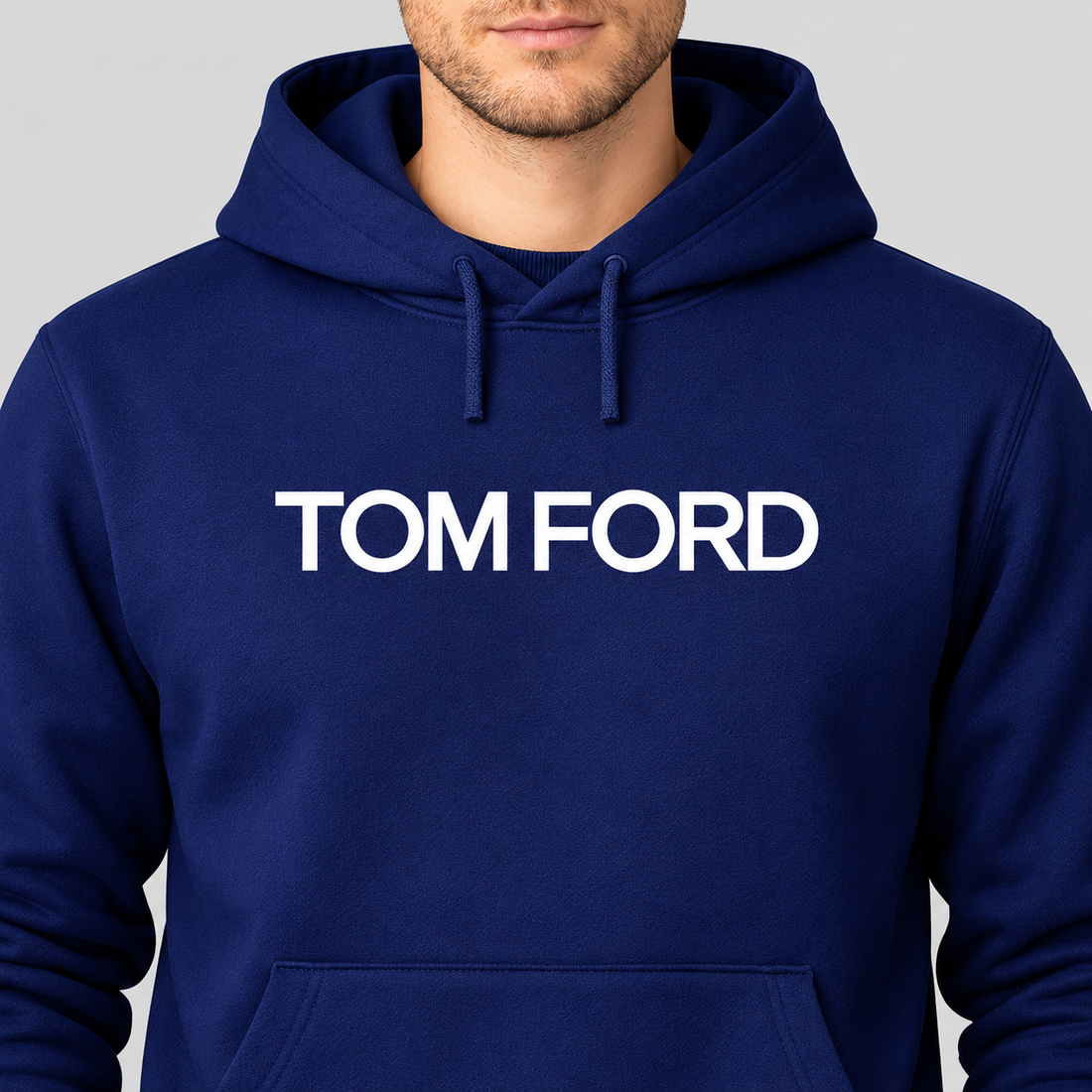 Men's Tom Ford Pullover Hoodie | Color: Navy | View 4