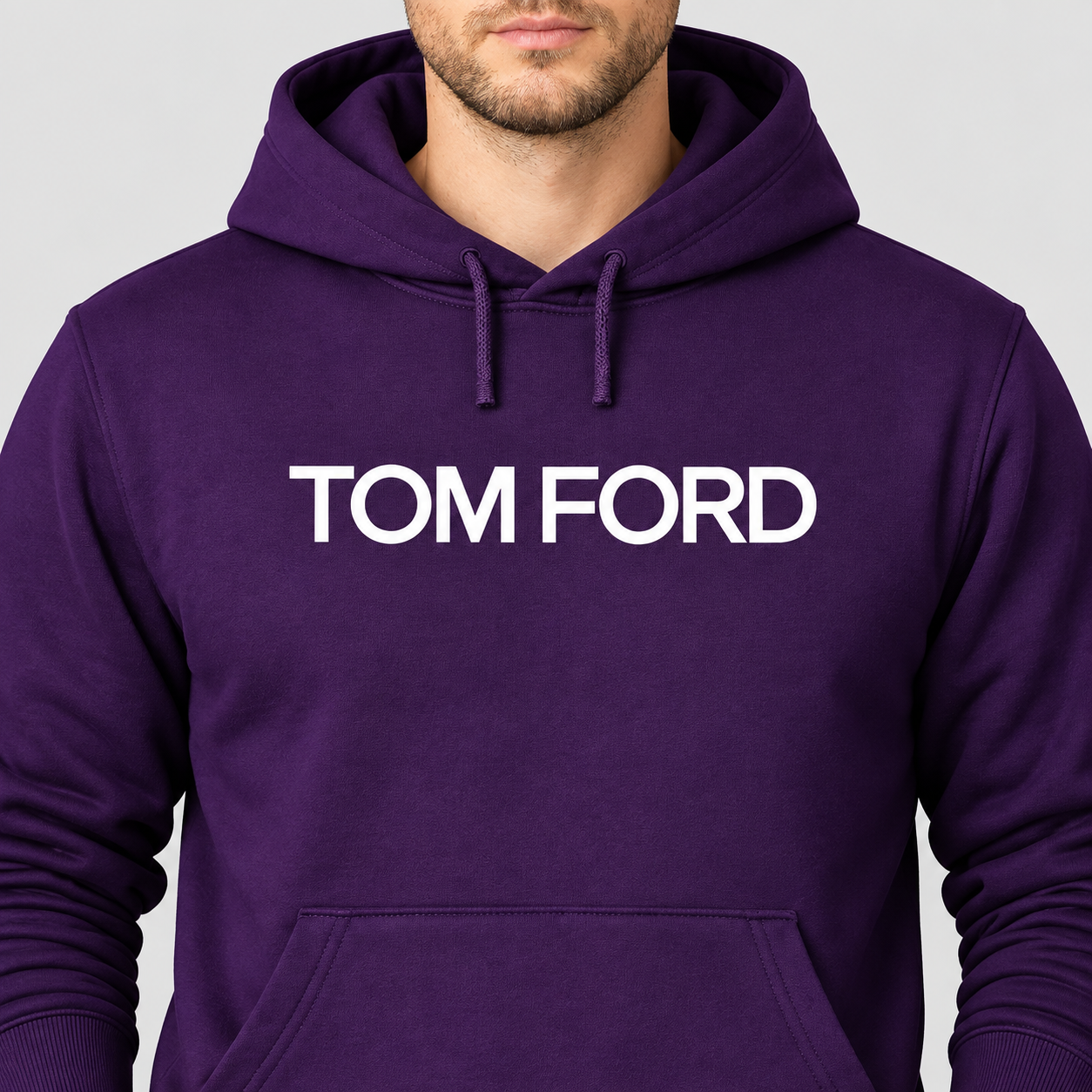 Men's Tom Ford Pullover Hoodie | Color: Purple | View 4