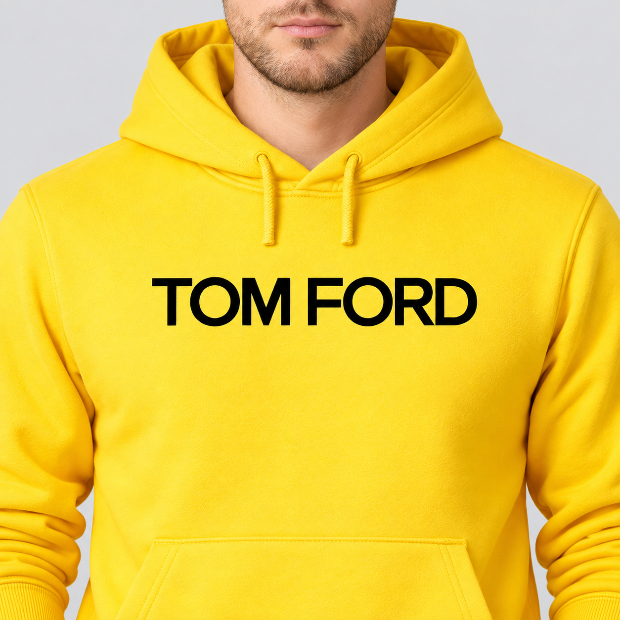 Men's Tom Ford Pullover Hoodie | Color: Yellow | View 4