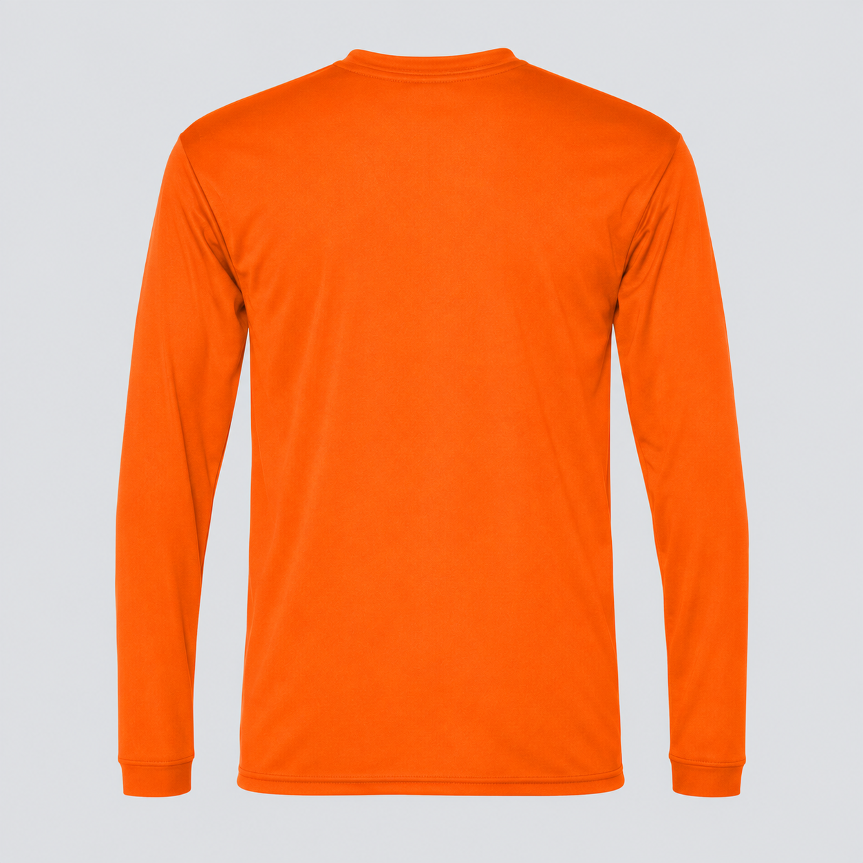 Men's Tom Ford Polyester Long Sleeve T-Shirt | Color: Safety Orange | View 2