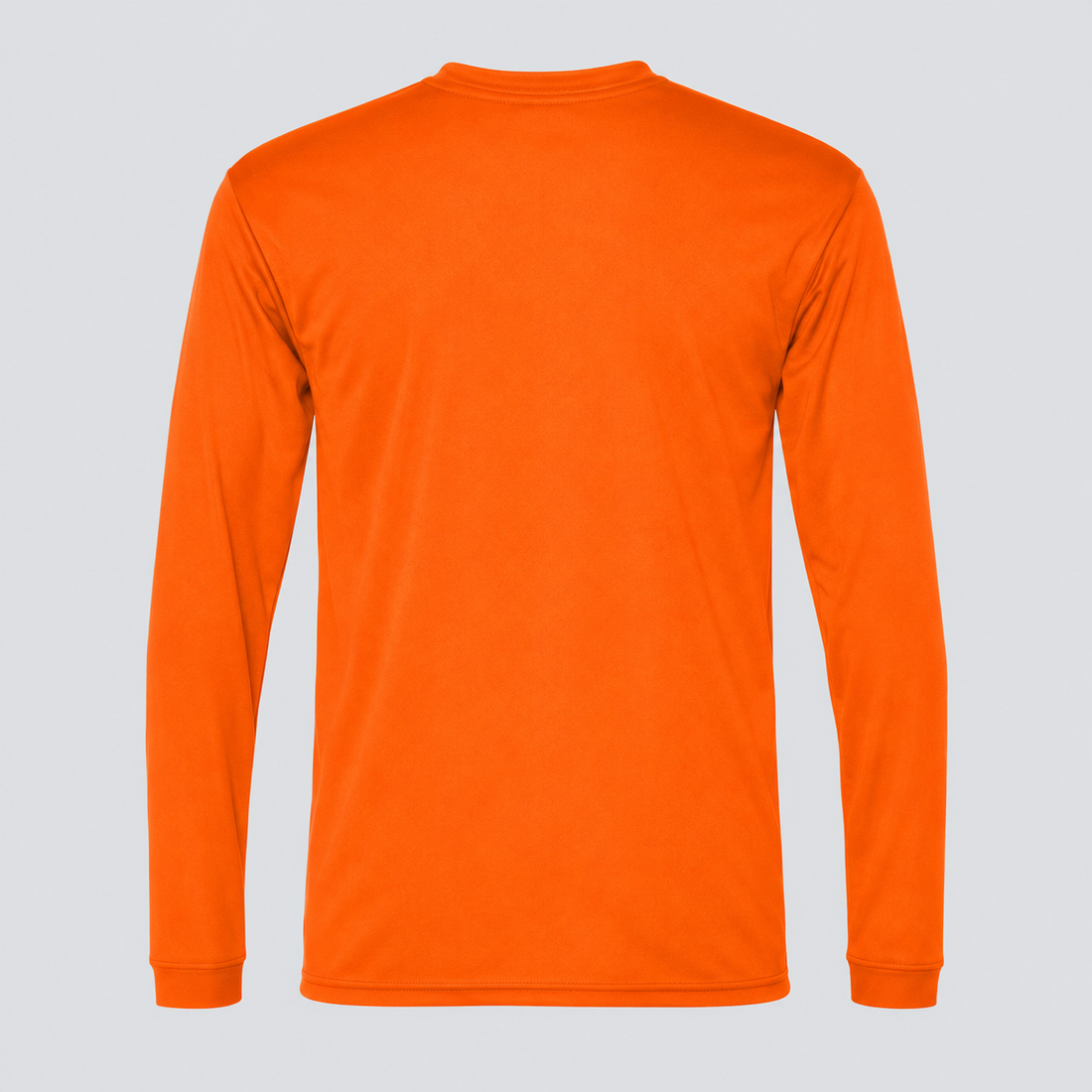 Men's Tom Ford Polyester Long Sleeve T-Shirt | Color: Safety Orange | View 2