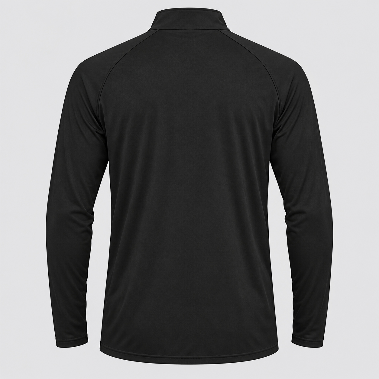 Men’s Tom Ford Lightweight Quarter-Zip Athletic Shirt – Long Sleeve Polyester Wear | Color: Black | View 2