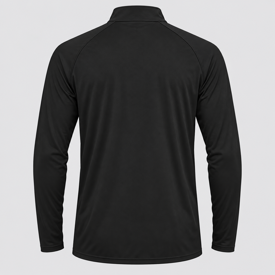 Men’s Tom Ford Lightweight Quarter-Zip Athletic Shirt – Long Sleeve Polyester Wear | Color: Black | View 2