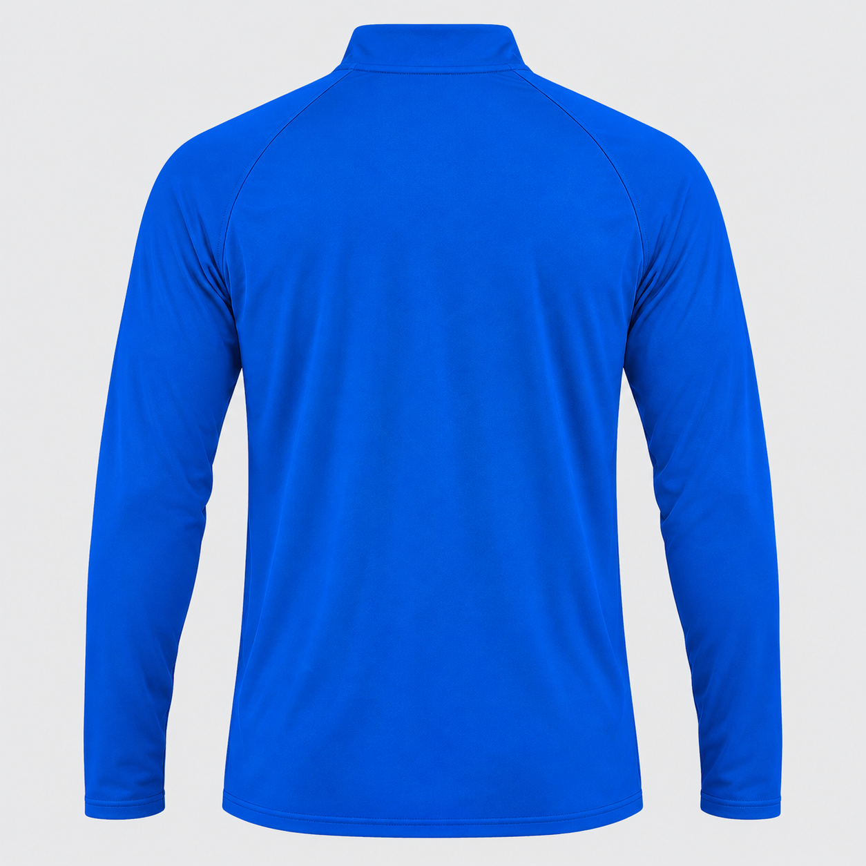 Men’s Tom Ford Lightweight Quarter-Zip Athletic Shirt – Long Sleeve Polyester Wear | Color: Royal Blue | View 2