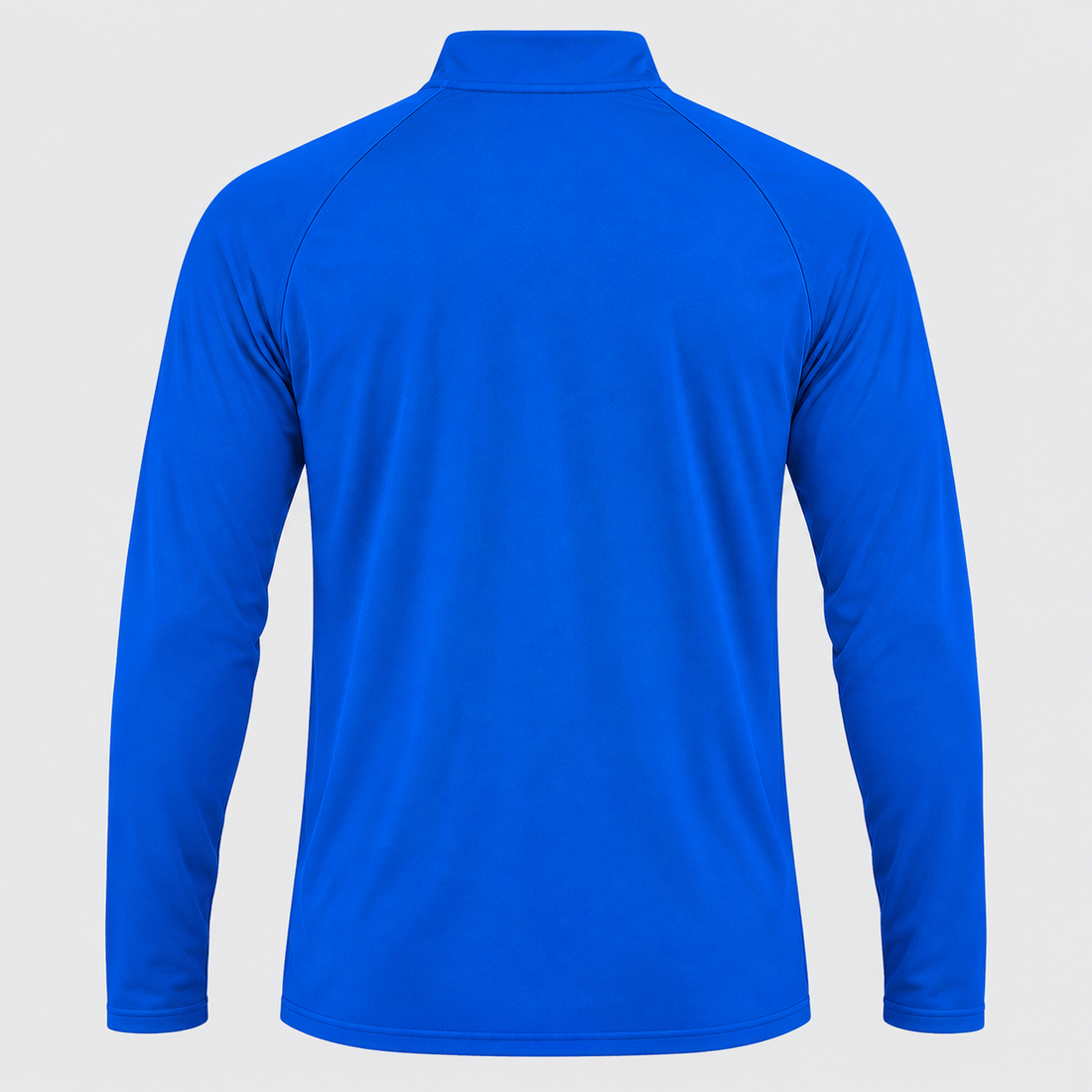 Men’s Tom Ford Lightweight Quarter-Zip Athletic Shirt – Long Sleeve Polyester Wear | Color: Royal Blue | View 2
