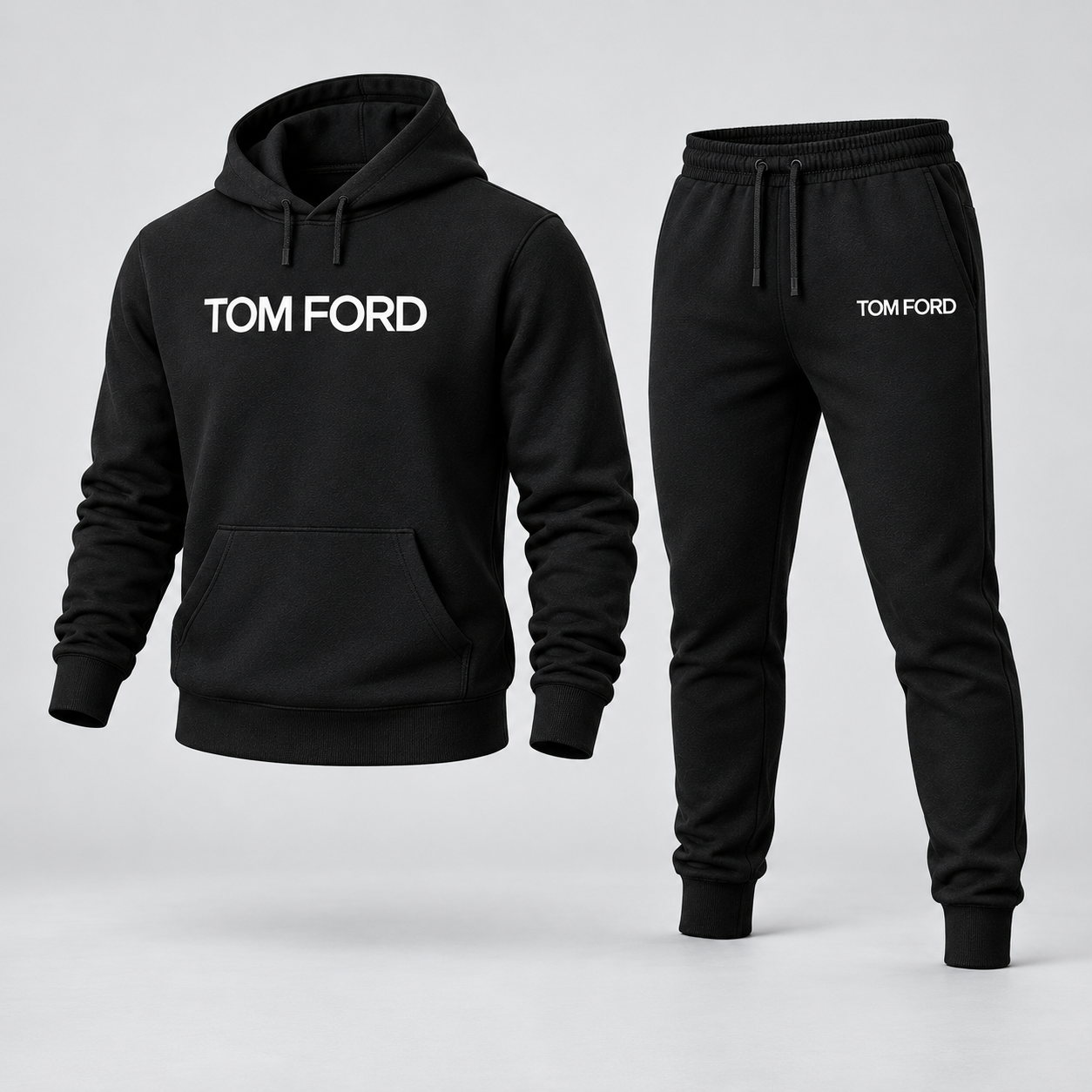 Men's Tom Ford Hoodie Joggers Set | Color: Black | View 1