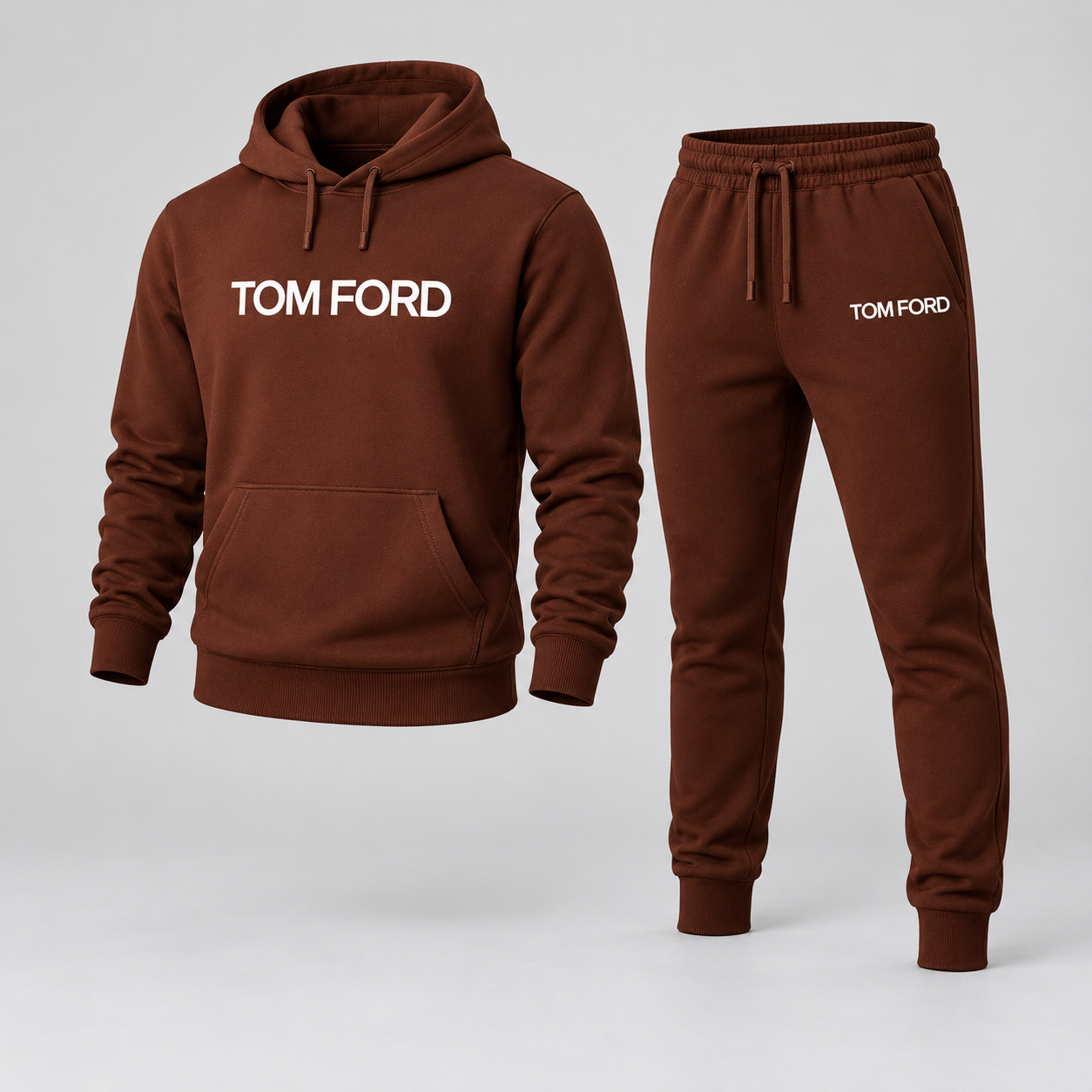 Men's Tom Ford Hoodie Joggers Set | Color: Brown | View 1