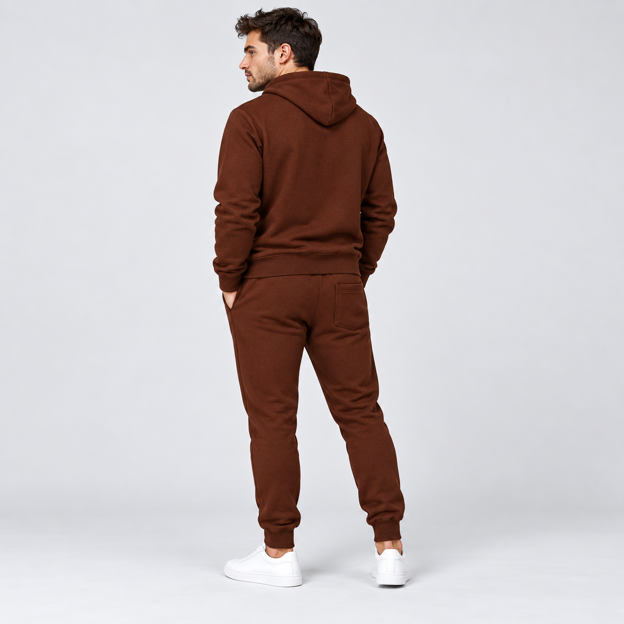 Men's Tom Ford Hoodie Joggers Set | Color: Brown | View 3