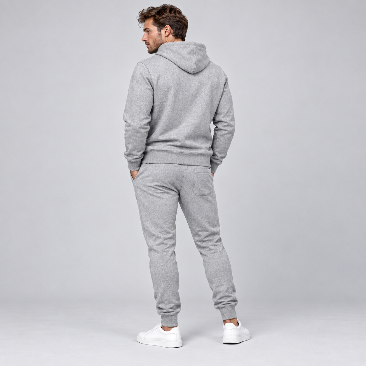 Men's Tom Ford Hoodie Joggers Set | Color: Grey | View 3