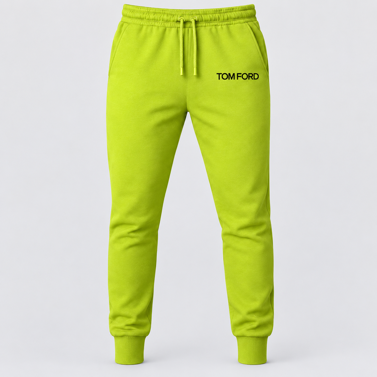 Men's Tom Ford Hoodie Joggers Set | Color: Lime Green | View 5