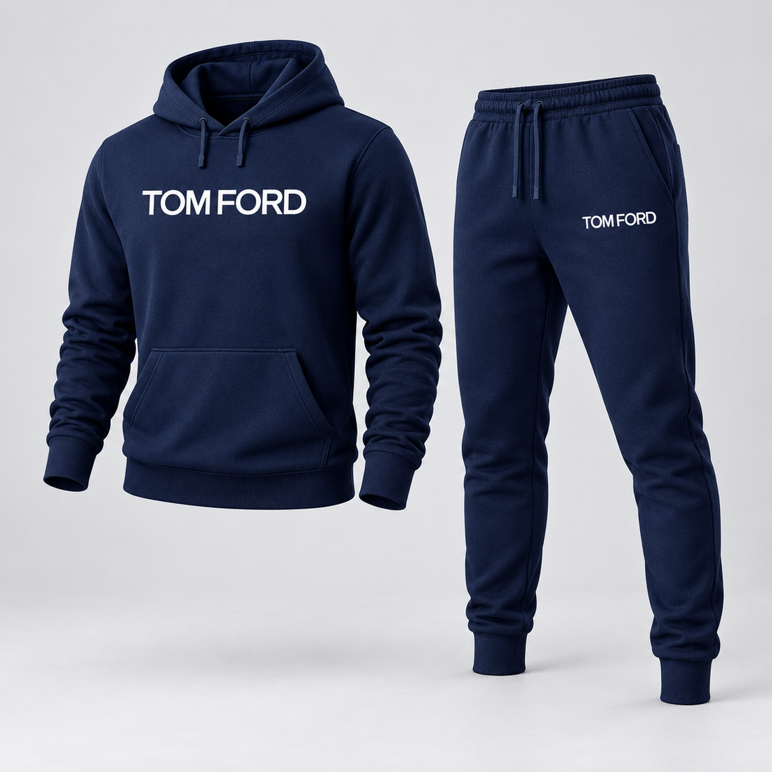 Men's Tom Ford Hoodie Joggers Set | Color: Navy | View 1
