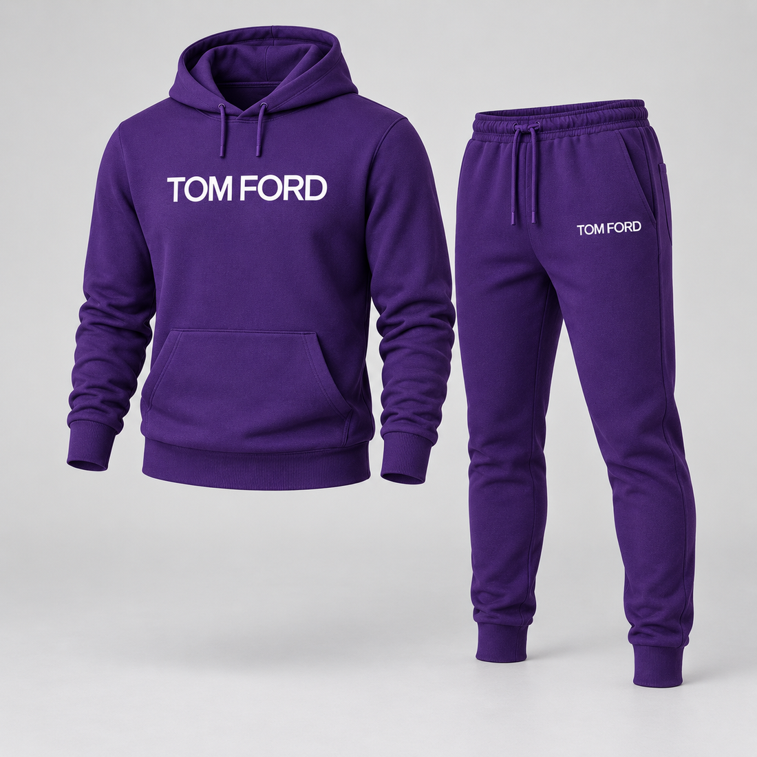 Men's Tom Ford Hoodie Joggers Set | Color: Purple | View 1