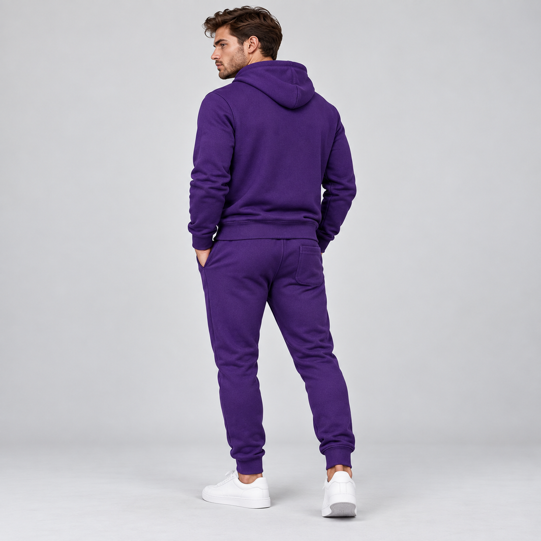 Men's Tom Ford Hoodie Joggers Set | Color: Purple | View 3