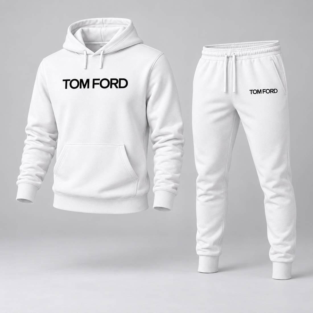 Men's Tom Ford Hoodie Joggers Set | Color: White | View 1