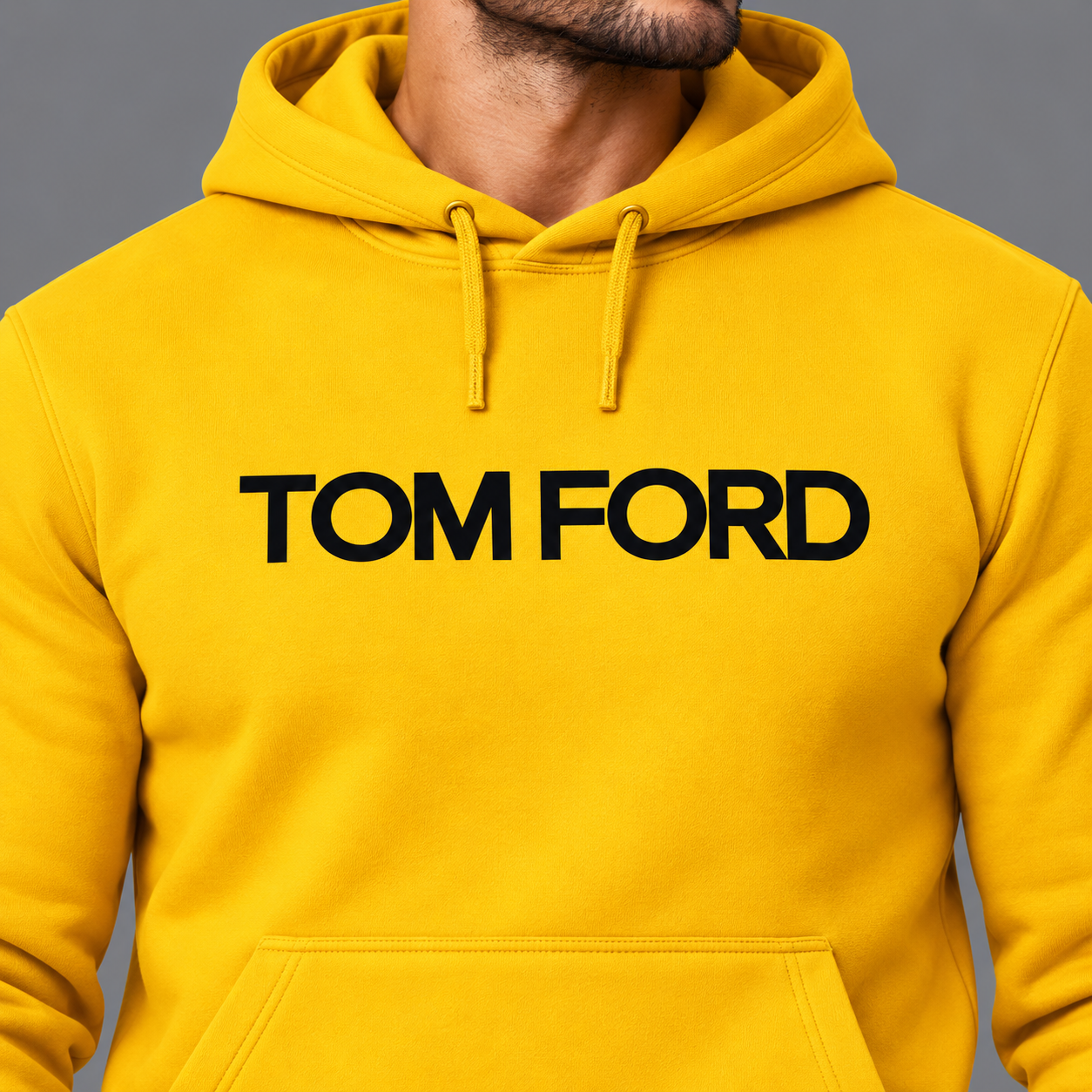 Men's Tom Ford Hoodie Joggers Set | Color: Yellow | View 4