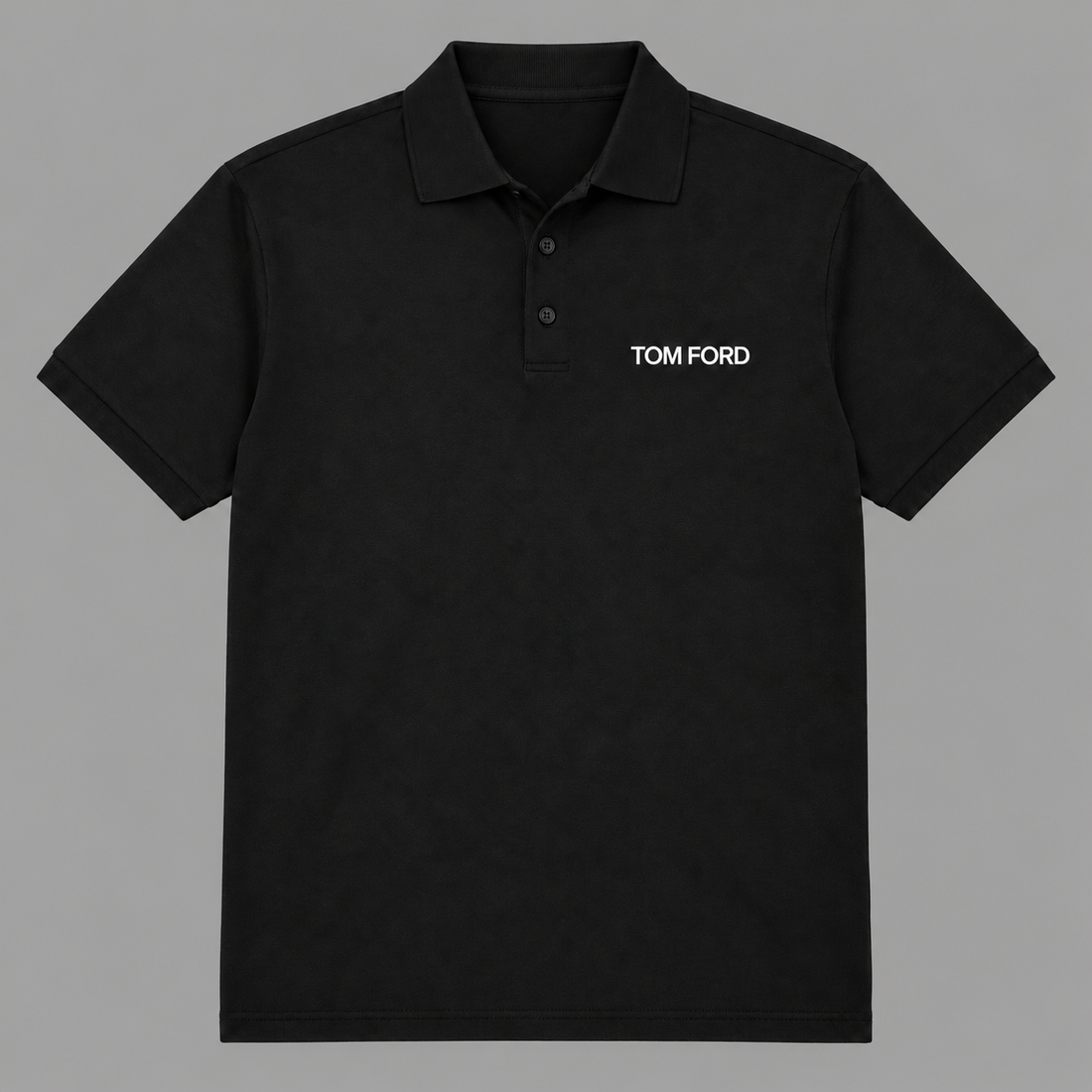 Men's Tom Ford Dry Blend Polo | Color: Black | View 5