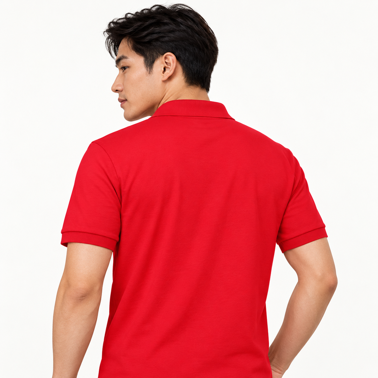 Men's Tom Ford Dry Blend Polo | Color: Red | View 1