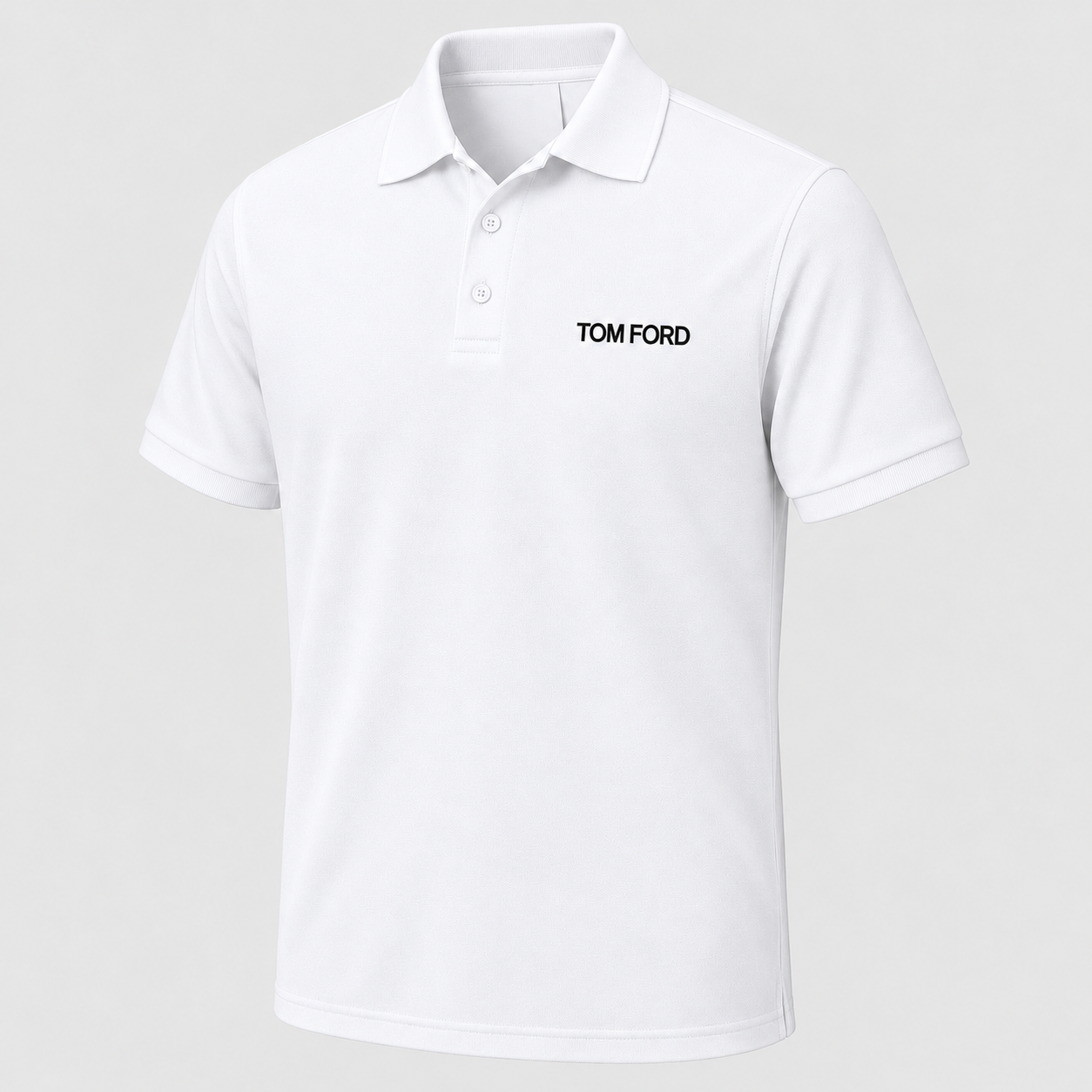 Men's Tom Ford Dry Blend Polo | Color: White | View 1