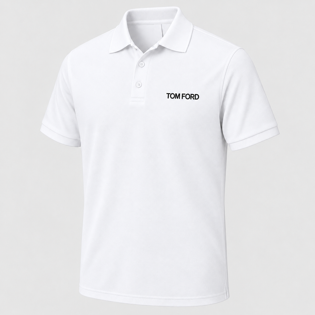 Men's Tom Ford Dry Blend Polo | Color: White | View 1