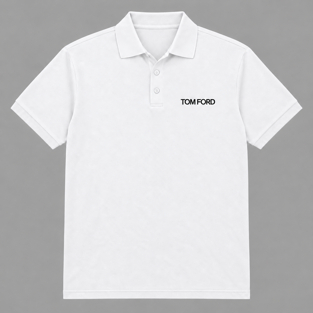 Men's Tom Ford Dry Blend Polo | Color: White | View 5
