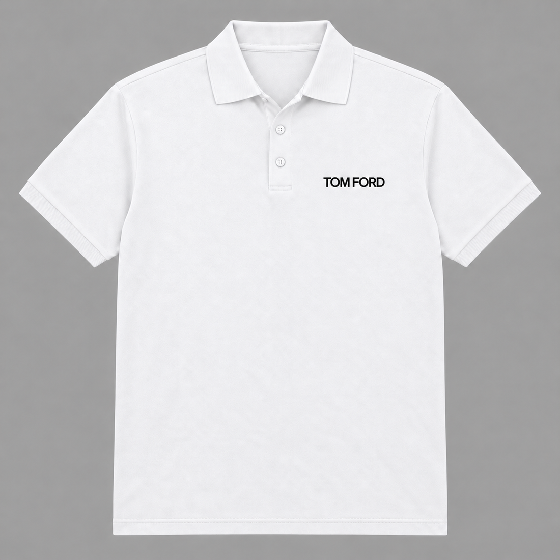 Men's Tom Ford Dry Blend Polo | Color: White | View 5