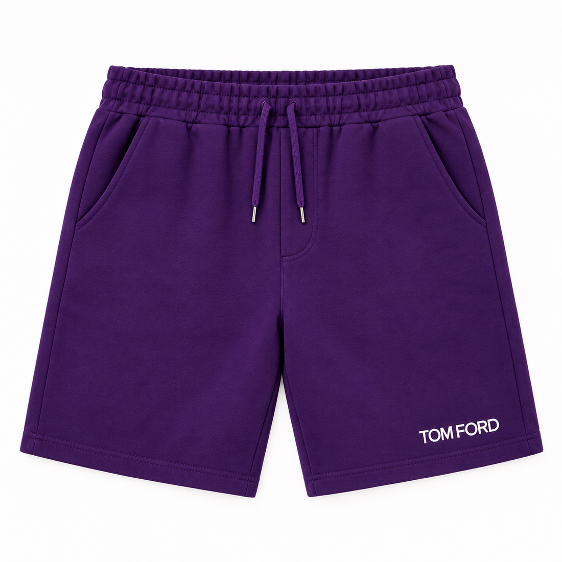 Men's Tom Ford Athletic Fleece Shorts | Color: Purple | View 2