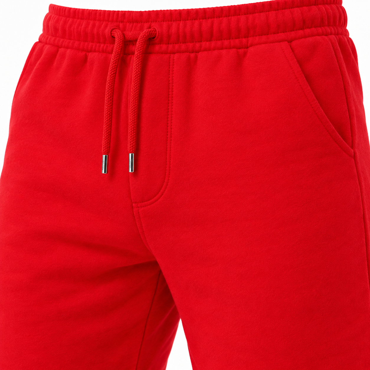 Men's Tom Ford Athletic Fleece Shorts | Color: Red | View 4