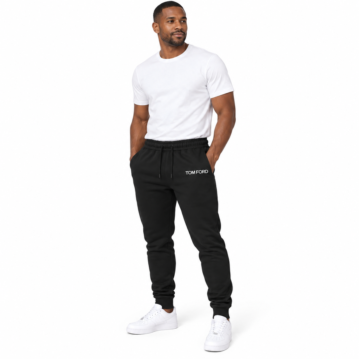Men's Tom Ford Sweatpants | Color: Black | View 1