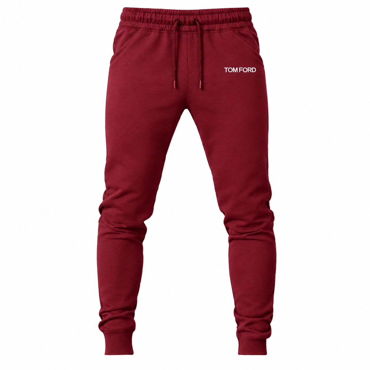 Men's Tom Ford Sweatpants | Color: Burgundy | View 2