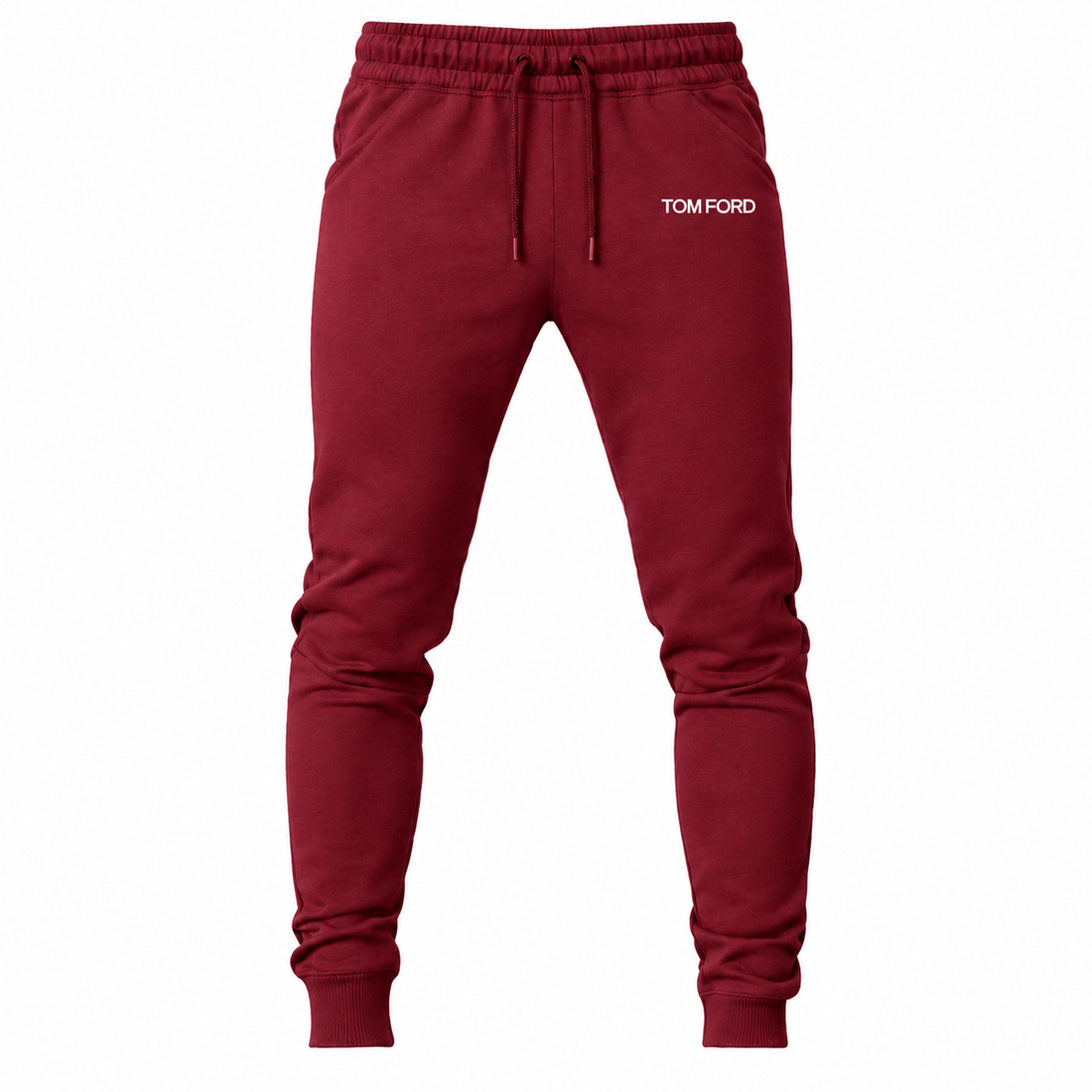 Men's Tom Ford Sweatpants | Color: Burgundy | View 2