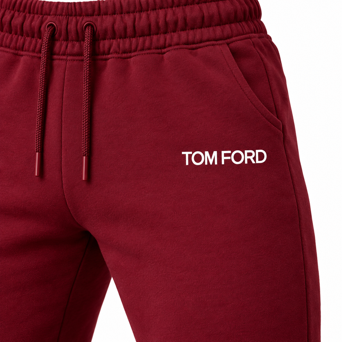 Men's Tom Ford Sweatpants | Color: Burgundy | View 3