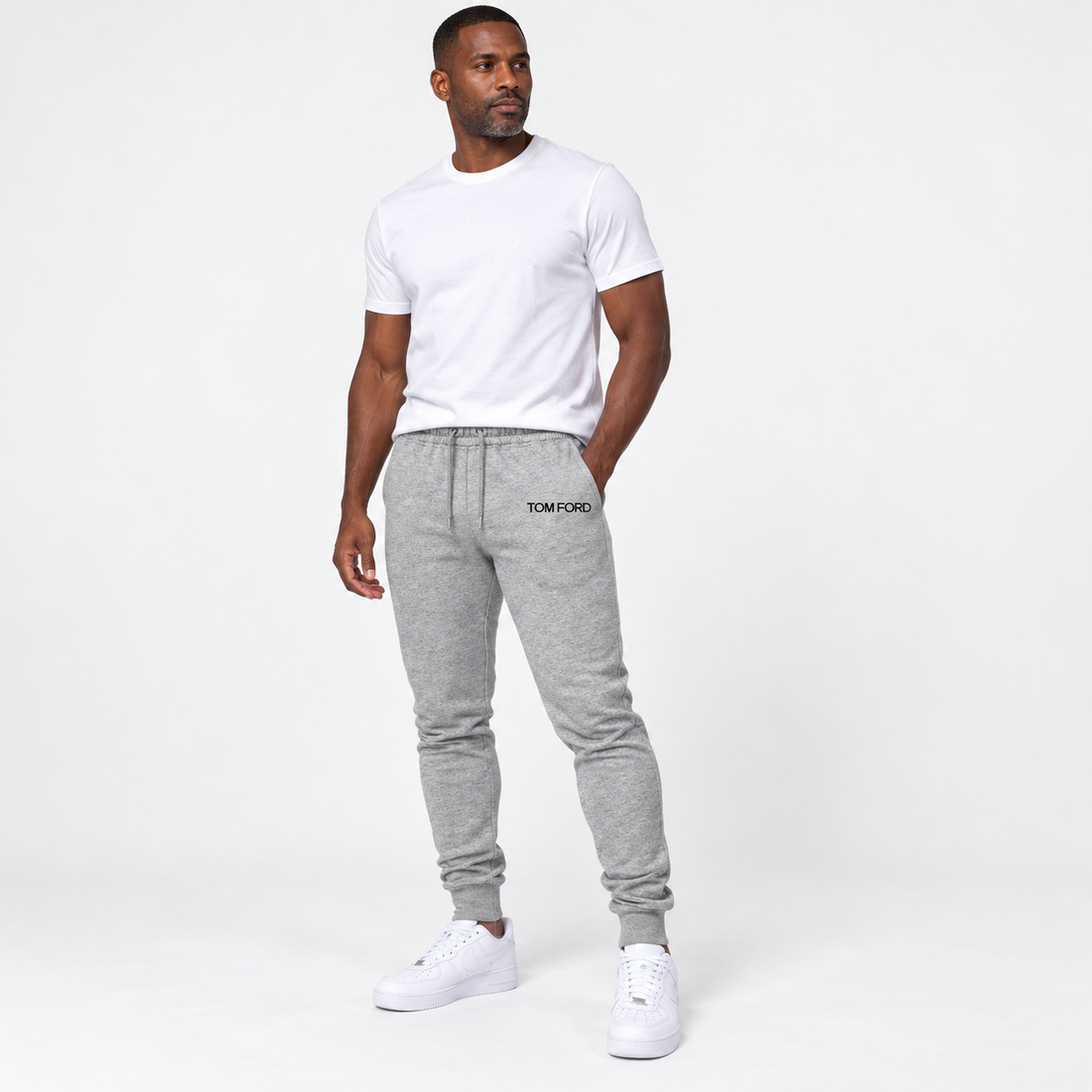 Men's Tom Ford Sweatpants | Color: Grey | View 1
