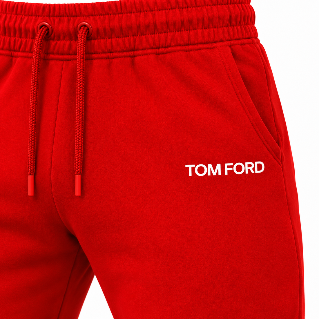 Men's Tom Ford Sweatpants | Color: Red | View 3