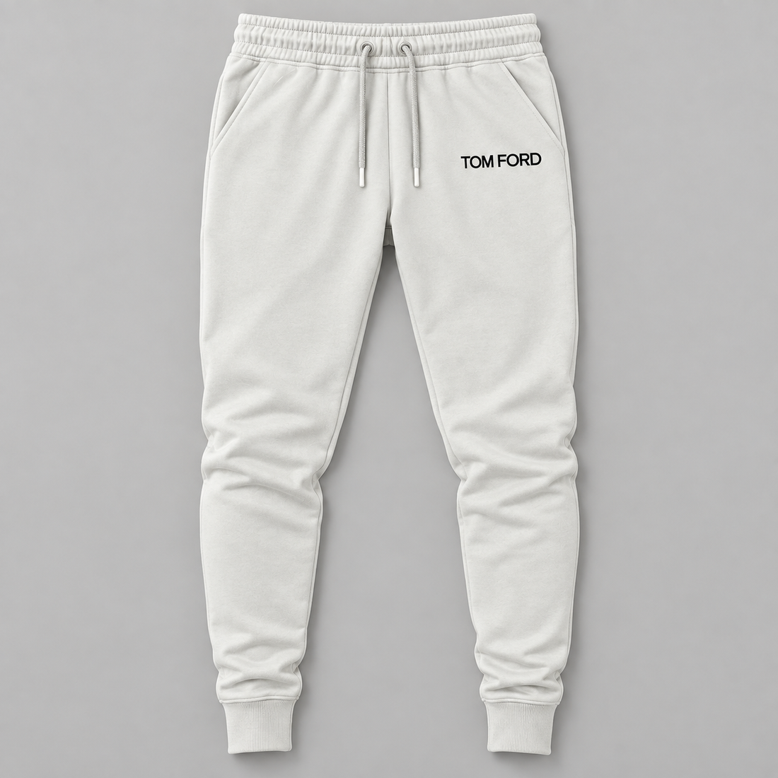 Men's Tom Ford Sweatpants | Color: White | View 2
