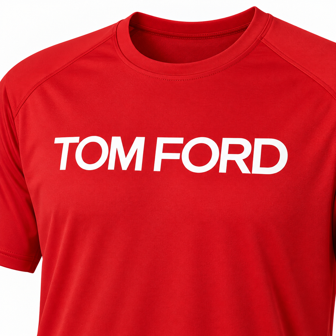 Men's Tom Ford Performance T-Shirt | Color: Red | View 3