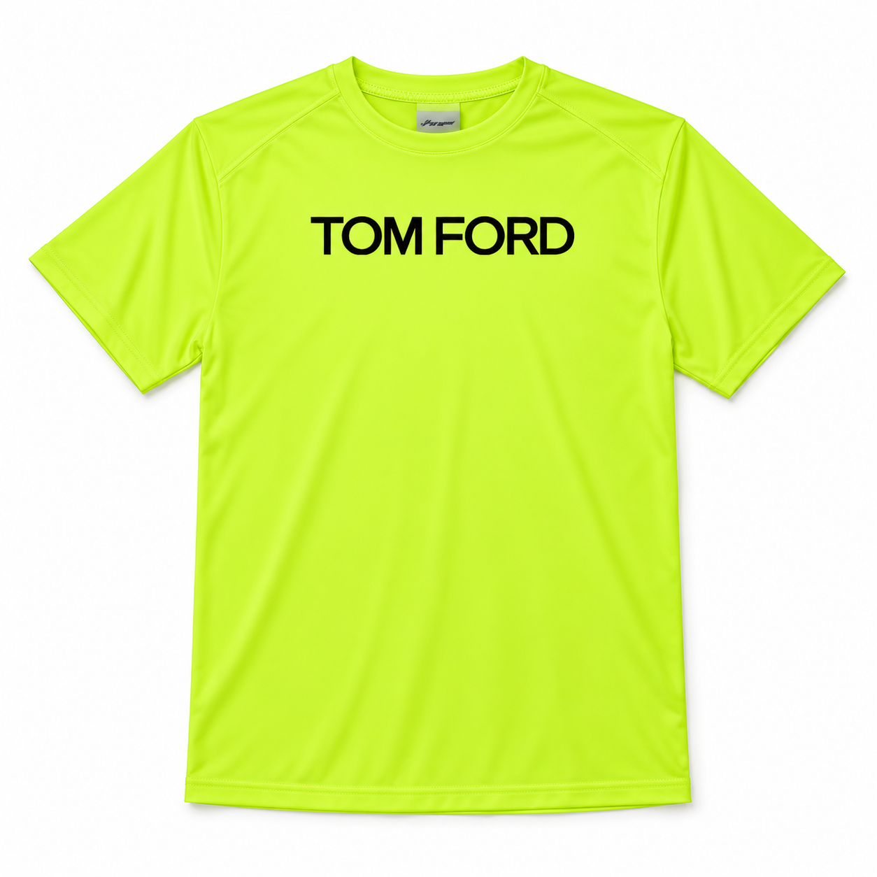 Men's Tom Ford Performance T-Shirt | Color: Safety Green | View 2