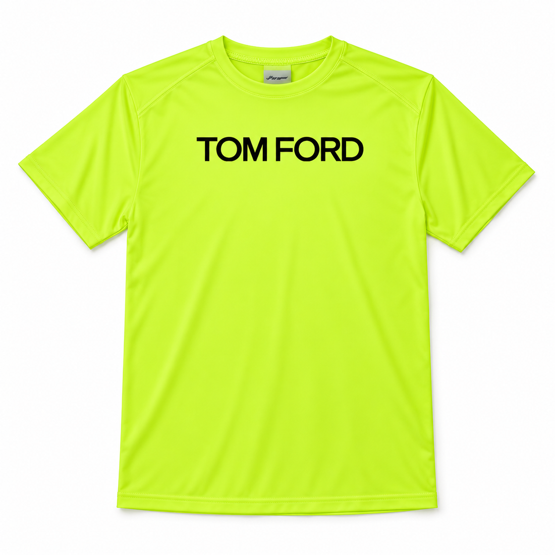 Men's Tom Ford Performance T-Shirt | Color: Safety Green | View 2