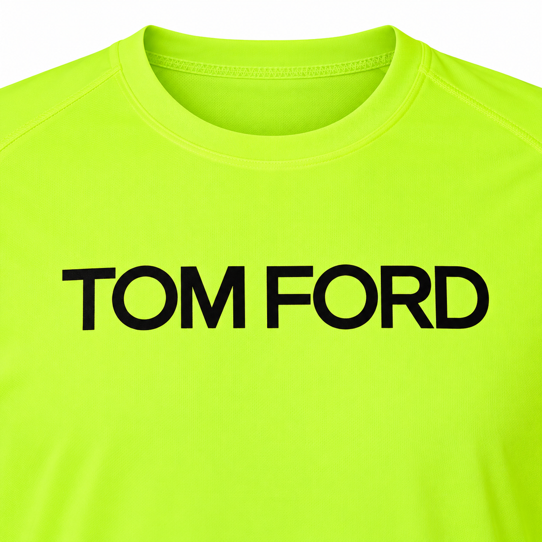 Men's Tom Ford Performance T-Shirt | Color: Safety Green | View 3