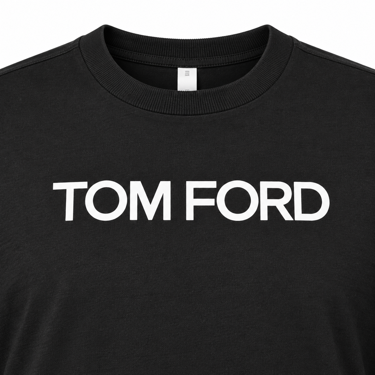 Men's Tom Ford Cotton Long Sleeve T-Shirt | Color: Black | View 3