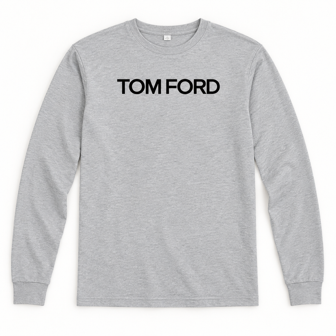 Men's Tom Ford Cotton Long Sleeve T-Shirt | Color: Grey | View 2