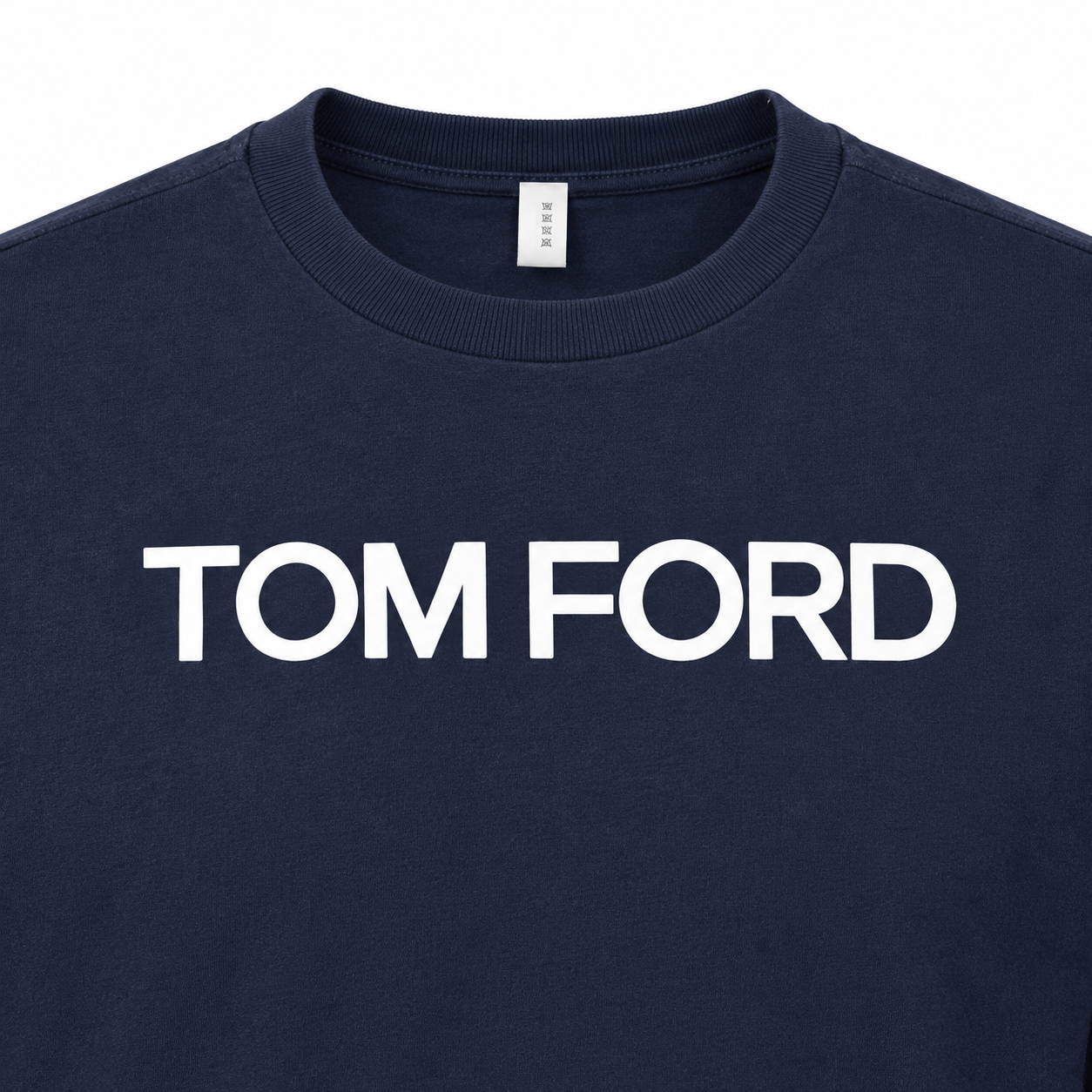 Men's Tom Ford Cotton Long Sleeve T-Shirt | Color: Navy | View 3