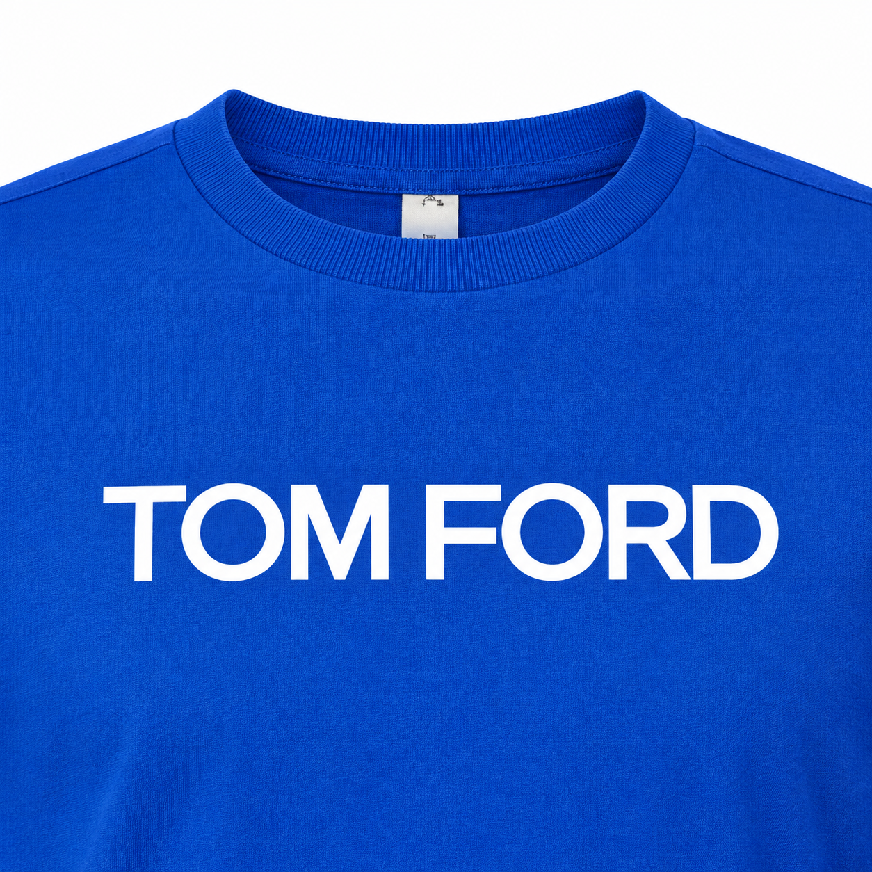 Men's Tom Ford Cotton Long Sleeve T-Shirt | Color: Royal Blue | View 3
