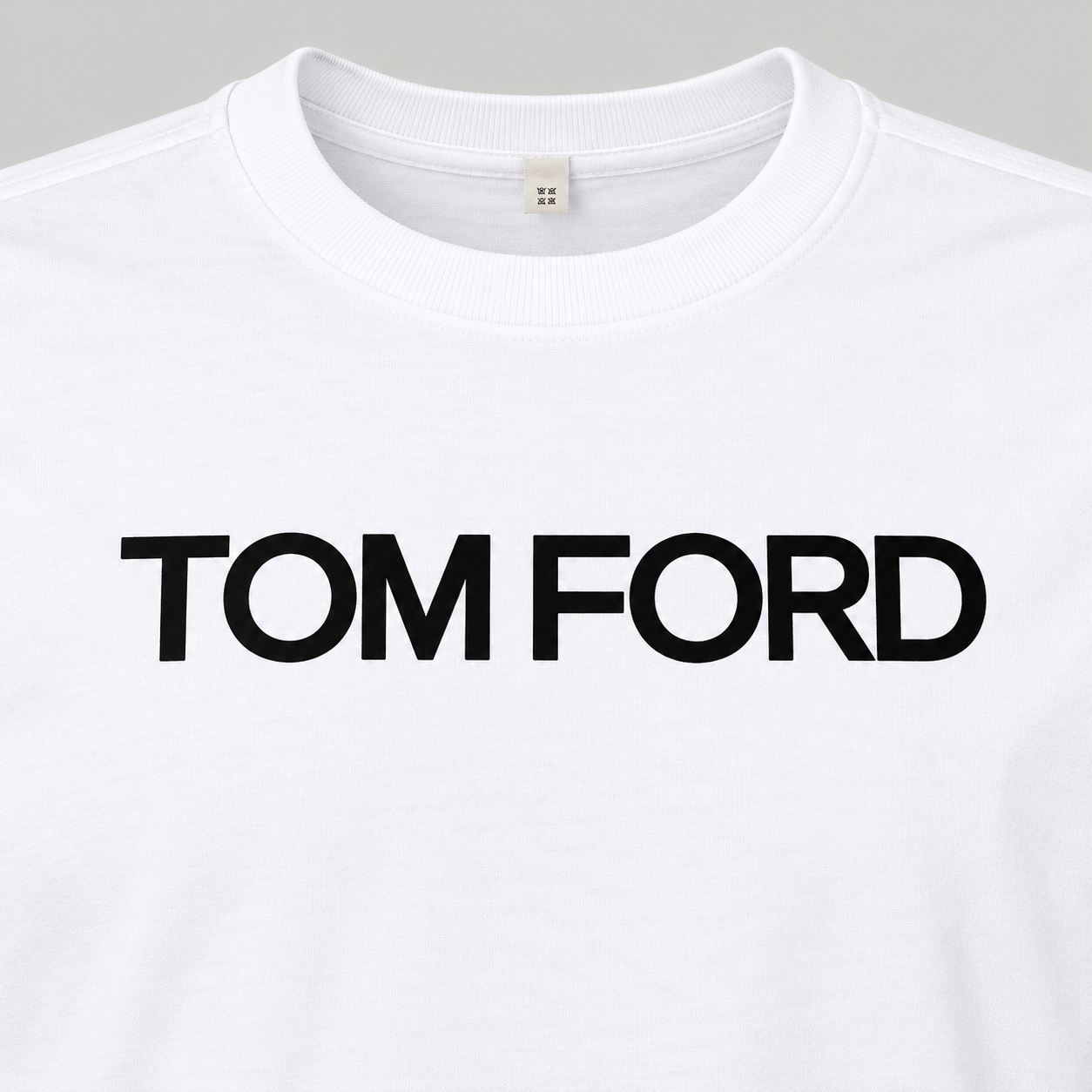 Men's Tom Ford Cotton Long Sleeve T-Shirt | Color: White | View 3