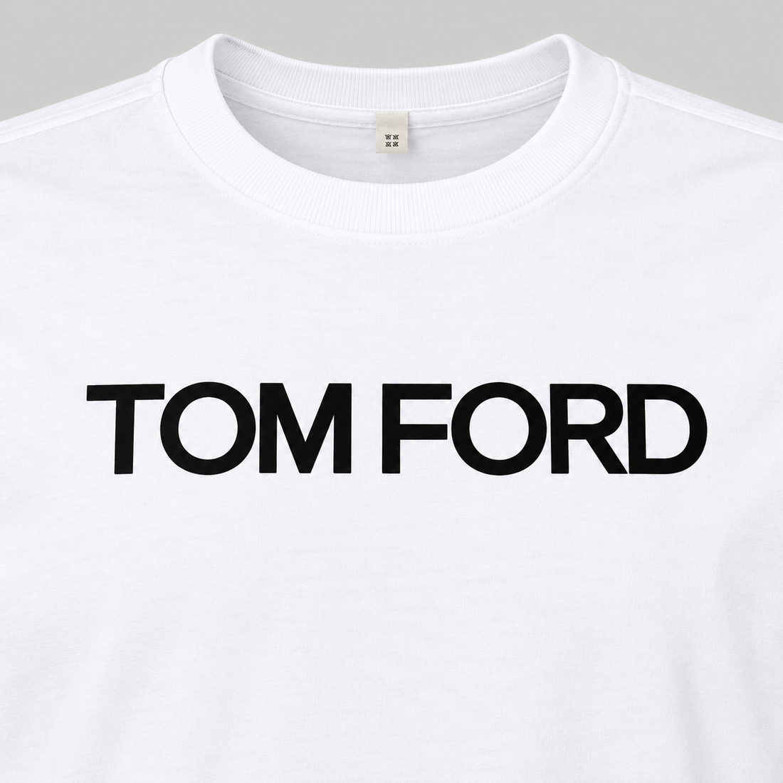 Men's Tom Ford Cotton Long Sleeve T-Shirt | Color: White | View 3