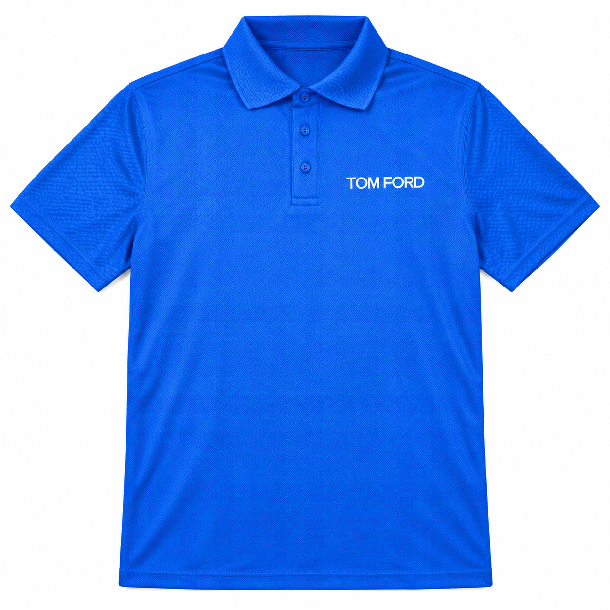 Men's Tom Ford Polyester Polo | Color: Blue | View 2