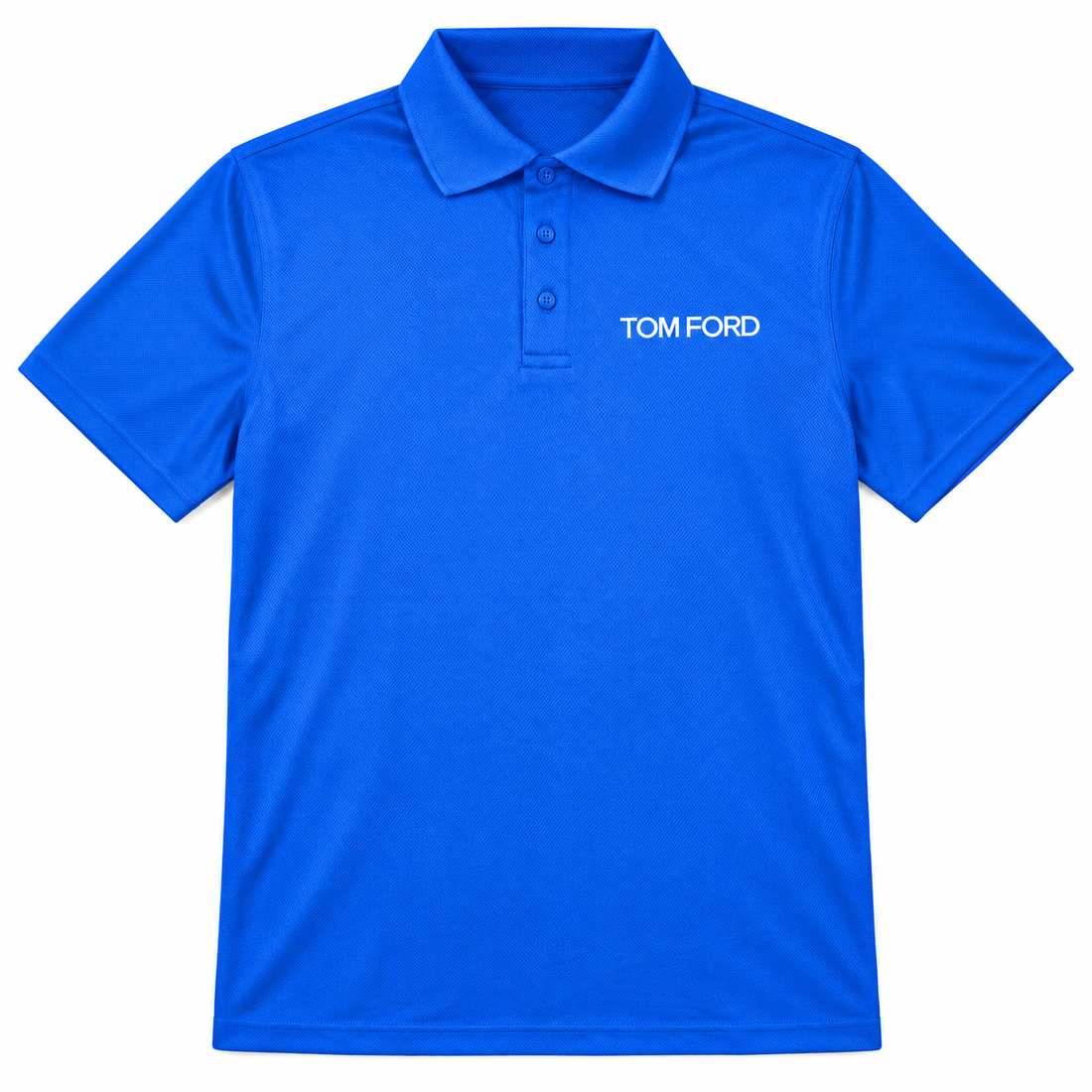 Men's Tom Ford Polyester Polo | Color: Blue | View 2
