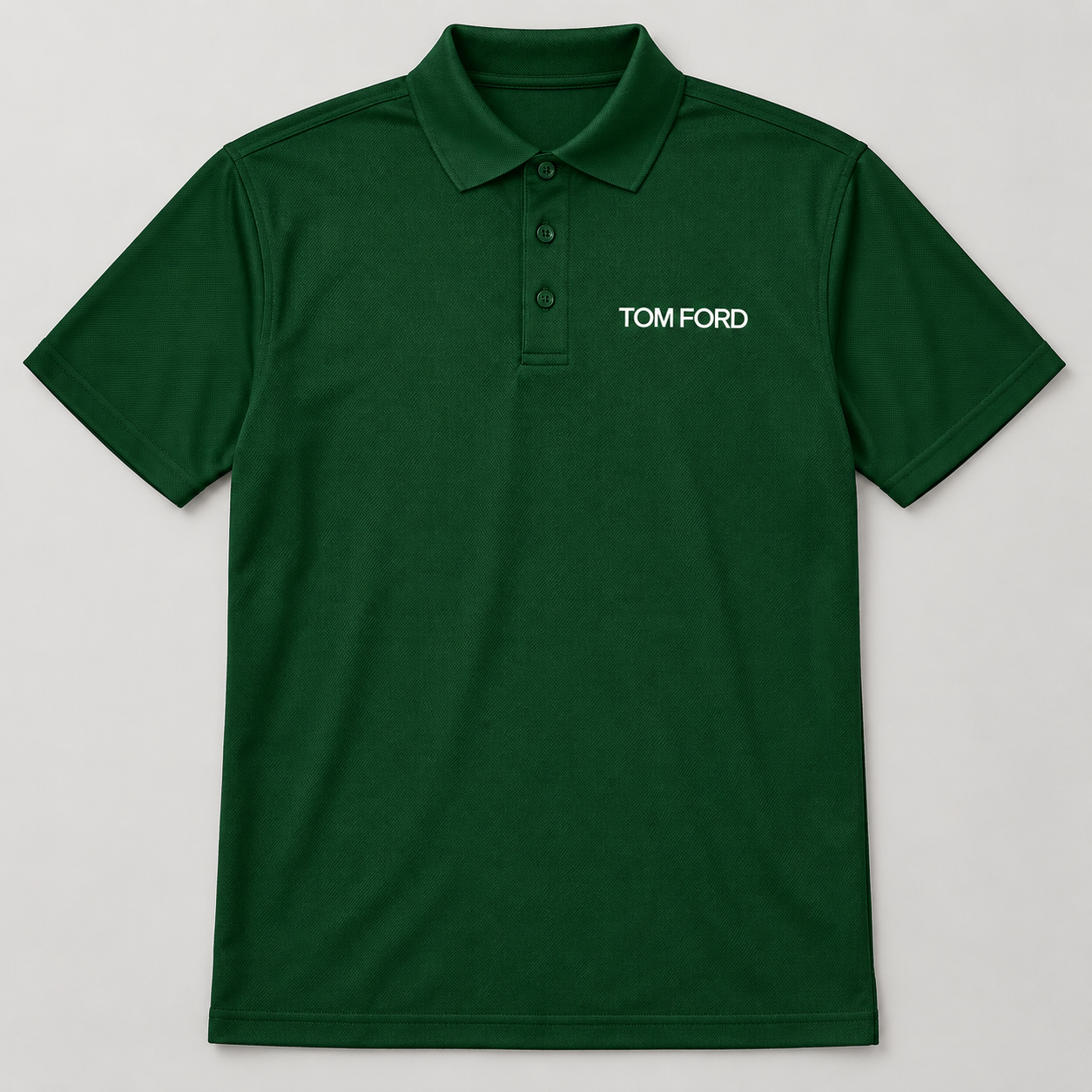 Men's Tom Ford Polyester Polo | Color: Green | View 2