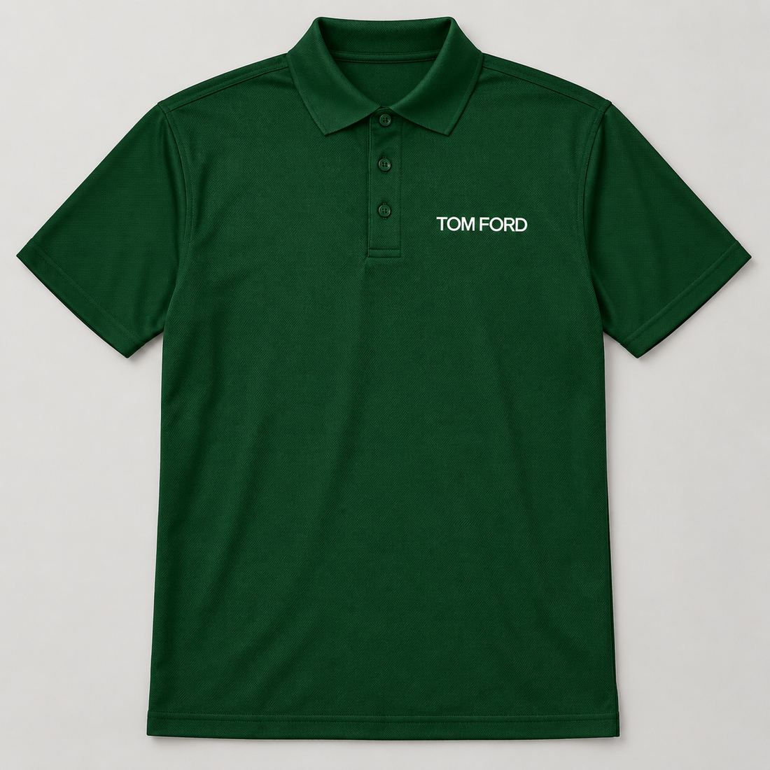 Men's Tom Ford Polyester Polo | Color: Green | View 2